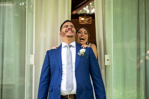 Inspiração e ideias criativas de fotos fotográfico de Making Of dos noivos no Espaço Itália '