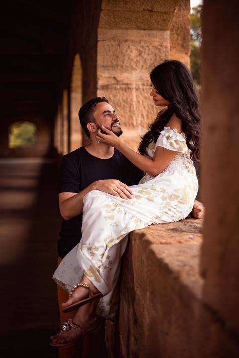 Inspiração e ideias criativas  ensaio fotográfico pré casamento de casal na Fazenda Ipanema  Iperó - SP'