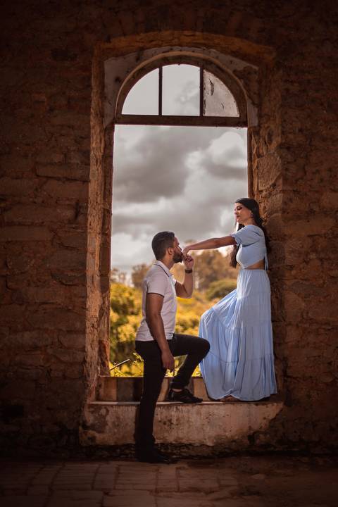 Inspiração e ideias criativas  ensaio fotográfico pré casamento de casal na Fazenda Ipanema-SP'