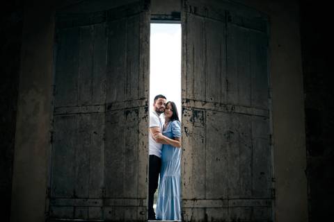 Inspiração e ideias criativas  ensaio fotográfico pré casamento de casal na Fazenda Ipanema-SP'