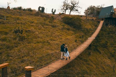 Inspiração e ideias criativas  ensaio fotográfico pré casamento de casal na Cabana Home - Araçoiaba da Serra - SP'