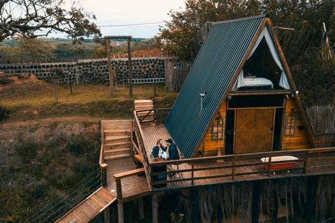 Inspiração e ideias criativas  ensaio fotográfico pré casamento de casal na Cabana Home - Araçoiaba da Serra - SP'