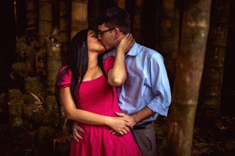 Inspiração e ideias criativas  ensaio fotográfico pré casamento de casal no Parque da Água Branca '