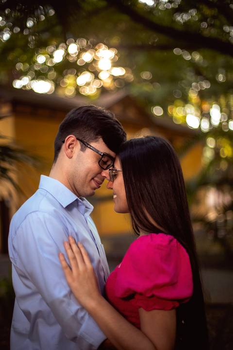 Inspiração e ideias criativas  ensaio fotográfico pré casamento de casal no Parque da Água Branca '