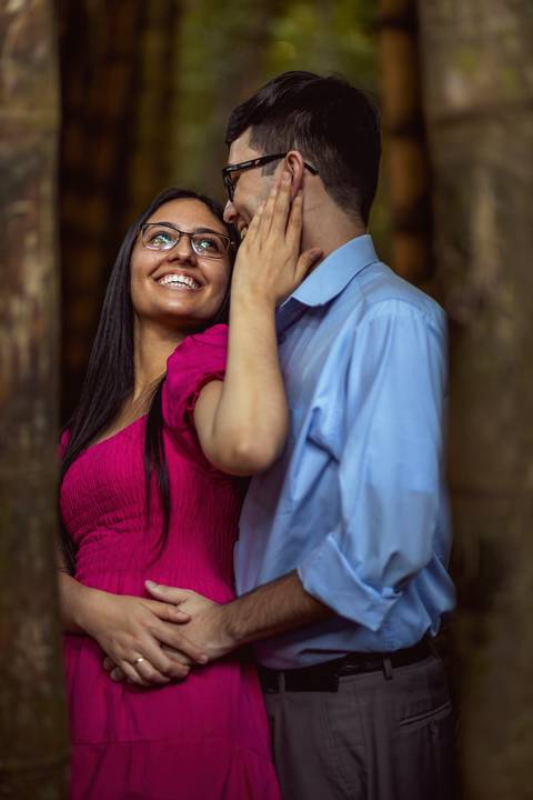Inspiração e ideias criativas  ensaio fotográfico pré casamento de casal no Parque da Água Branca '