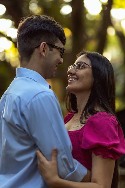 Inspiração e ideias criativas  ensaio fotográfico pré casamento de casal no Parque da Água Branca '