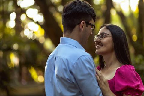Inspiração e ideias criativas  ensaio fotográfico pré casamento de casal no Parque da Água Branca '