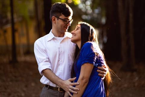 Inspiração e ideias criativas  ensaio fotográfico pré casamento de casal no Parque da Água Branca '