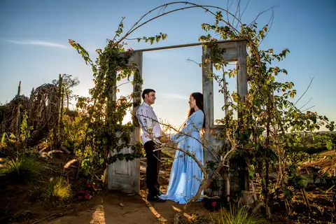 Inspiração e ideias criativas  ensaio fotográfico pré casamento de casal no Sítio das Borboletas'