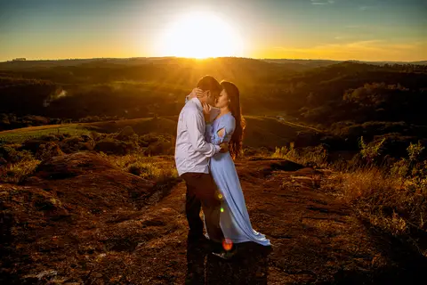 Inspiração e ideias criativas  ensaio fotográfico pré casamento de casal no Sítio das Borboletas'