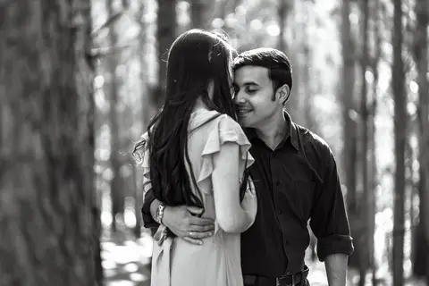 Inspiração e ideias criativas  ensaio fotográfico pré casamento de casal no Sítio das Borboletas'