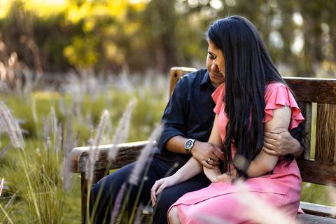 Inspiração e ideias criativas  ensaio fotográfico pré casamento de casal no Sítio das Borboletas'
