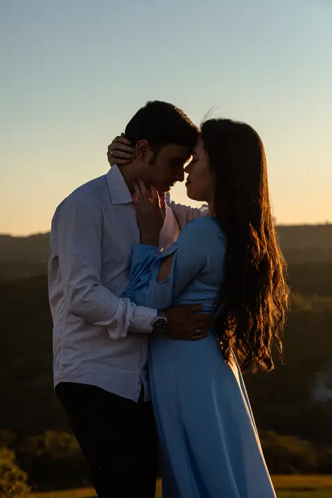 Inspiração e ideias criativas  ensaio fotográfico pré casamento de casal no Sítio das Borboletas'