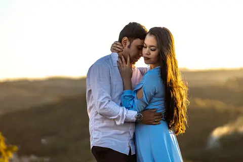 Inspiração e ideias criativas  ensaio fotográfico pré casamento de casal no Sítio das Borboletas'