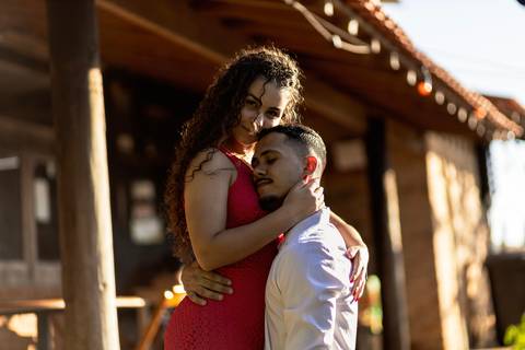 Inspiração e ideias criativas ensaio fotográfico pré casamento pré wedding de casal na cidade Socorro - SP'