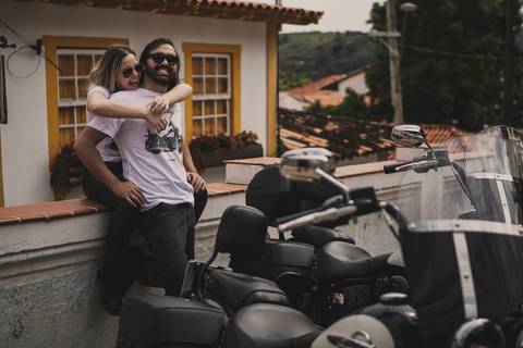 Inspiração e ideias criativas ensaio fotográfico pré casamento pré wedding de casal em Santana de Parnaíba e São Roque '