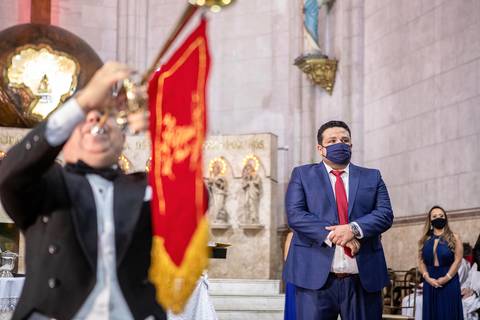 Inspiração e ideias criativas de fotos fotográfico de casamento na Igreja Paróquia Santuário Nossa Senhora Aparecida'