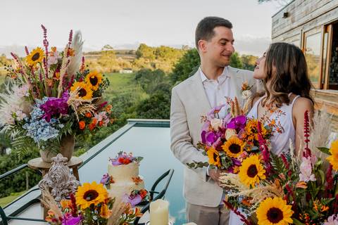 Inspiração e ideias criativas de fotos fotográfico de Mini Wedding em um Sítio'