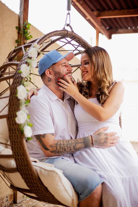 Inspiração e ideias criativas de fotos pré wedding 
intimista feito em casa São Paulo - SP'