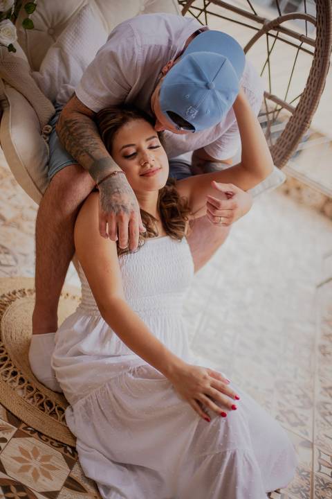 Inspiração e ideias criativas de fotos pré wedding 
intimista feito em casa São Paulo - SP'