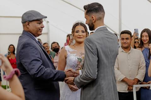 Inspiração e ideias criativas de fotos fotográfico de casamento momento da cerimônia no espaço Finca Don Pepe'