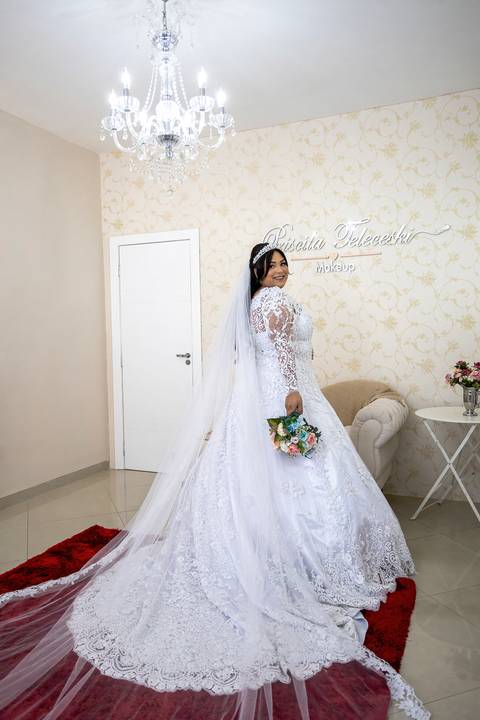 Inspiração e ideias criativas de fotos fotográfico de casamento making of da noiva na Priscila Teleceski - SP'