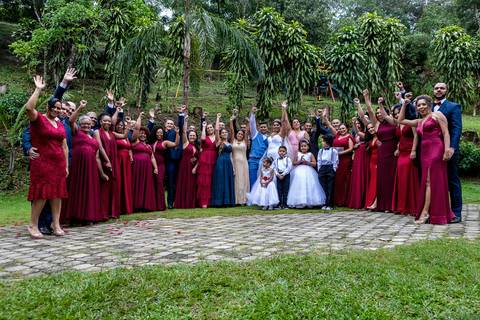 Inspiração e ideias criativas de fotos fotográfico de casamento com os padrinhos no Sítio do Morro - Stna. de Parnaíba'