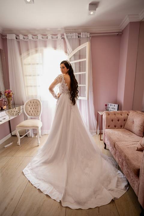 Inspiração e ideias criativas de fotos fotográfico de Making Of da noiva no Espaço Le Charmant - SP'