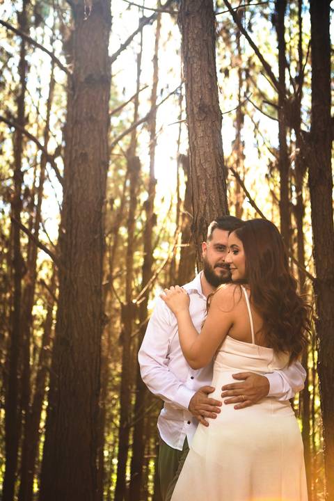 Inspiração e ideias criativas ensaio fotográfico pré casamento pré wedding de casal no Sítio das Borboletas - SP'