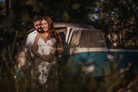 Inspiração e ideias criativas ensaio fotográfico pré casamento pré wedding de casal no Sítio das Borboletas - SP'