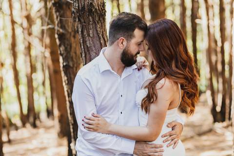 Inspiração e ideias criativas ensaio fotográfico pré casamento pré wedding de casal no Sítio das Borboletas - SP'
