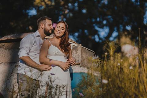 Inspiração e ideias criativas ensaio fotográfico pré casamento pré wedding de casal no Sítio das Borboletas - SP'