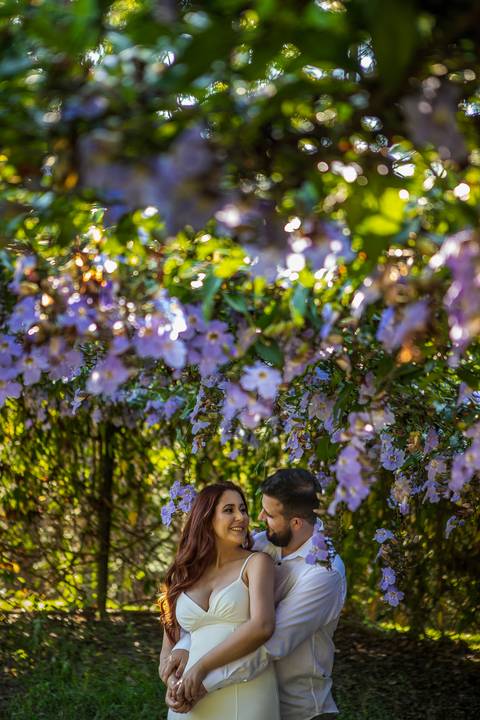 Inspiração e ideias criativas ensaio fotográfico pré casamento pré wedding de casal no Sítio das Borboletas - SP'