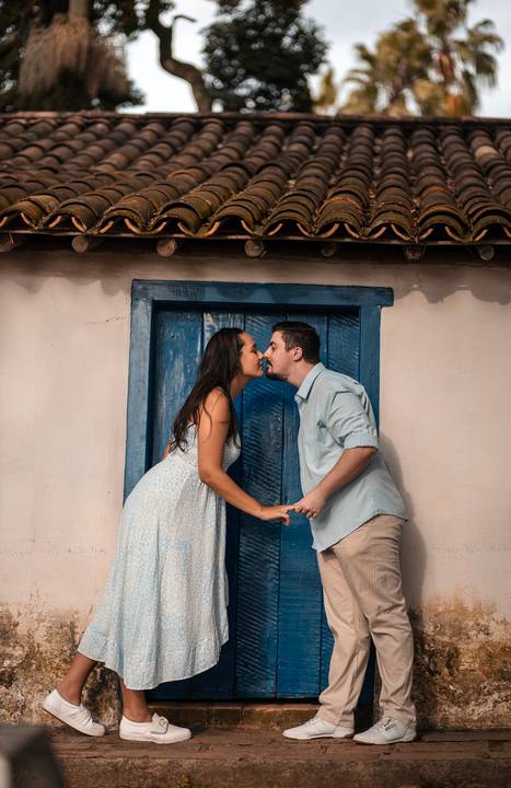 Inspiração e ideias criativas ensaio fotográfico pré casamento pré wedding de casal no Parque da Independência - Ipiranga - SP'