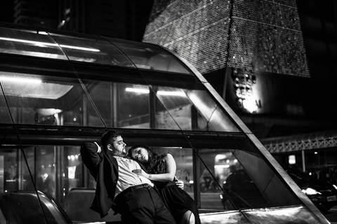 Inspiração e ideias criativas ensaio fotográfico pré casamento pré wedding de casal na Avenida Paulista - SP'