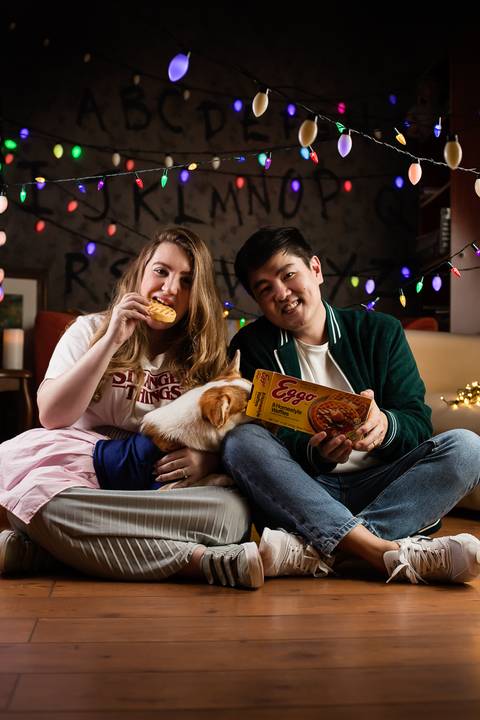 stranger things, geek, netflix, nerd, tv,serie, seriado, fotografia pet, fotografa pet, ensaio pet, ensaio tematico , upsidown, metaverso, mundo invertido'