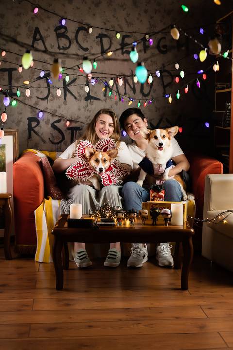 stranger things, geek, netflix, nerd, tv,serie, seriado, fotografia pet, fotografa pet, ensaio pet, ensaio tematico , upsidown, metaverso, mundo invertido'