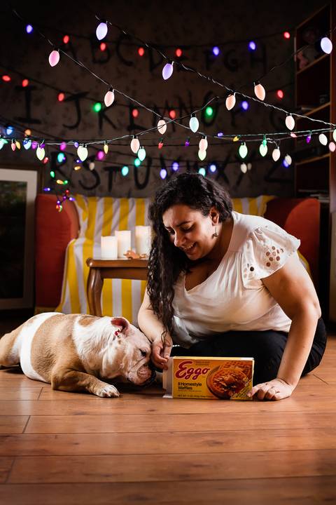 stranger things, geek, netflix, nerd, tv,serie, seriado, fotografia pet, fotografa pet, ensaio pet, ensaio tematico , upsidown, metaverso, mundo invertido'