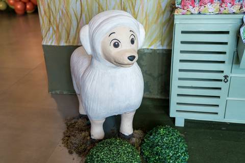 Aniversário infantil no Buffet Leila Malouf, espaço Allegro Kids. Festa de 1 ano do Felipe, tema fazendinha.'