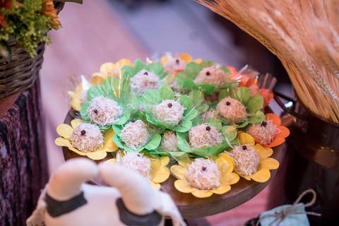 Aniversário infantil no Buffet Leila Malouf, espaço Allegro Kids. Festa de 1 ano do Felipe, tema fazendinha.'