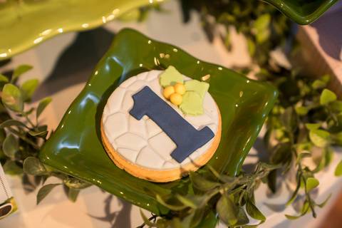 Aniversário infantil no Buffet Leila Malouf, espaço Allegro Kids. Festa de 1 ano do Felipe, tema fazendinha.'