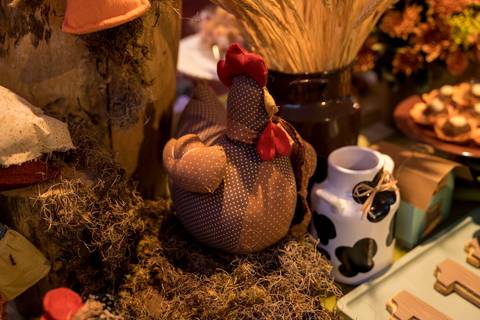 Aniversário infantil no Buffet Leila Malouf, espaço Allegro Kids. Festa de 1 ano do Felipe, tema fazendinha.'