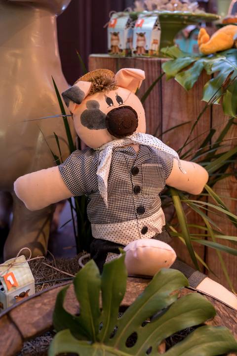 Aniversário infantil no Buffet Leila Malouf, espaço Allegro Kids. Festa de 1 ano do Felipe, tema fazendinha.'