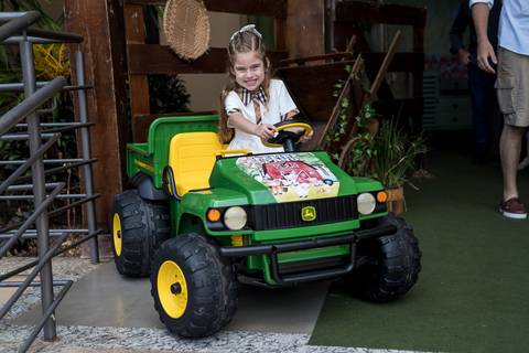 Aniversário infantil no Buffet Leila Malouf, espaço Allegro Kids. Festa de 1 ano do Felipe, tema fazendinha.'