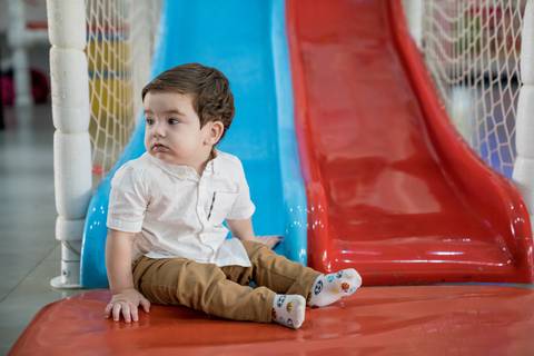 Aniversário infantil no Buffet Leila Malouf, espaço Allegro Kids. Festa de 1 ano do Felipe, tema fazendinha.'