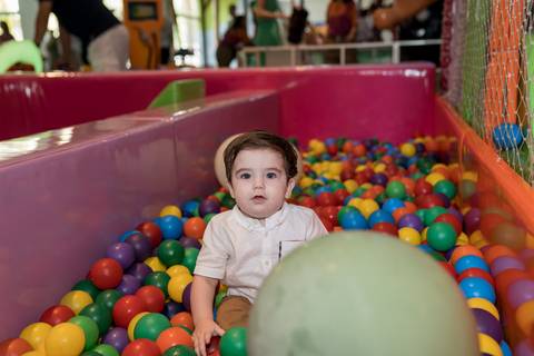 Aniversário infantil no Buffet Leila Malouf, espaço Allegro Kids. Festa de 1 ano do Felipe, tema fazendinha.'