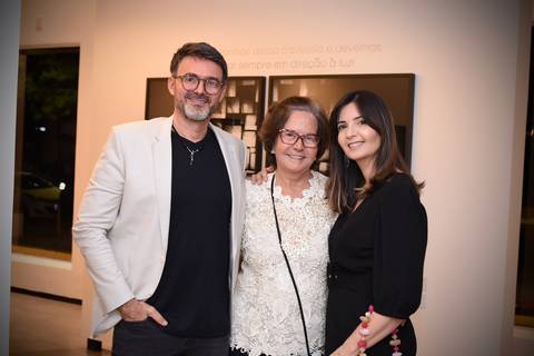 Flávio, Selma Oliveira e Angela Carvalho'