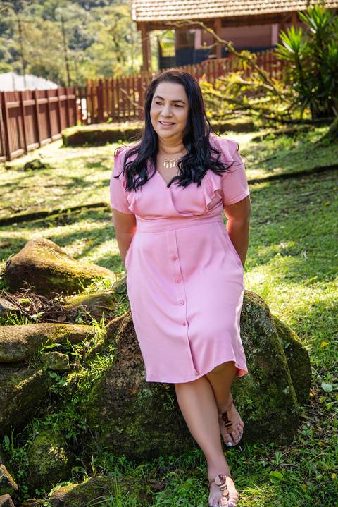 Mãe Sentada na Pedra Paranapiacaba SP'