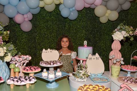 Foto da Aniversariante Na Mesa do  Bolo No Buffet Pindorama Na Vila Conceição - SP, Foto Feita Pela Priscila Felix Fotógrafa de Família, Casamento e Ensaios '