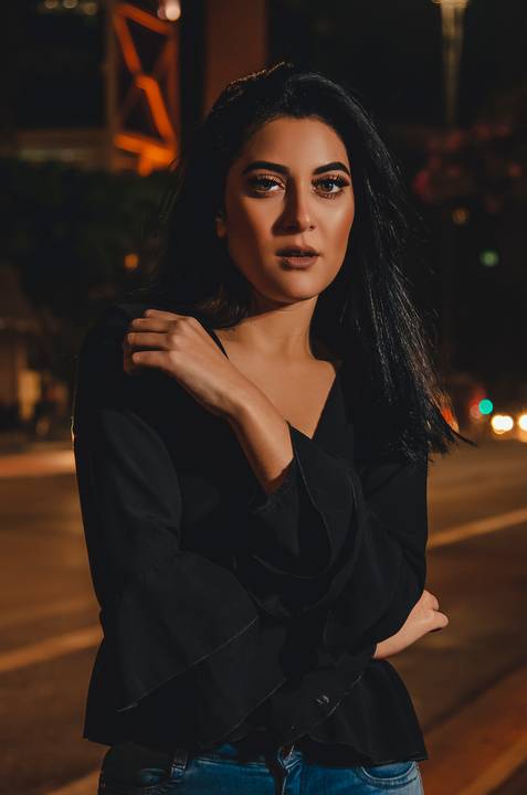 Retrato da Modelo Ensaio Feminino Street Style Avenida Paulista'